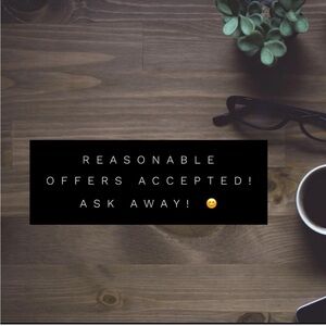 ✨Reasonable Offers Accepted!✨